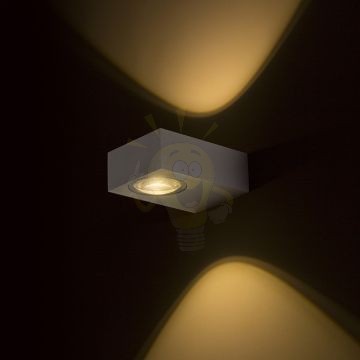 Kép KORSO II fali lámpa szálcsiszolt alumínium 230V LED 2x3W 120° IP54 3000K