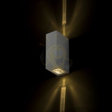 Kép NICK II fali lámpa szálcsiszolt alumínium 230V LED 2x3W 10° IP54 3000K