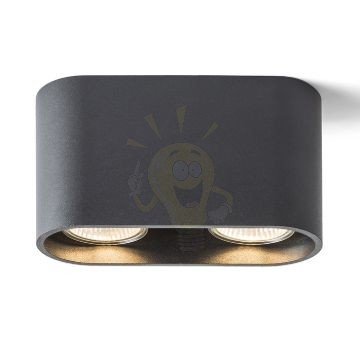 Kép MANTOVA II mennyezeti lámpa matt fekete  230V LED GU10 2x7W