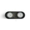 MANTOVA II mennyezeti lámpa matt fekete  230V LED GU10 2x7W