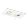 PASADENA GU10 SQ II süllyesztett lámpa fehér  230V LED GU10 2x7W