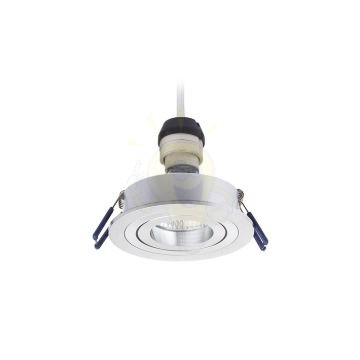 Kép PASADENA GU10 R süllyesztett lámpa  szálcsiszolt alumínium 230V LED GU10 7W