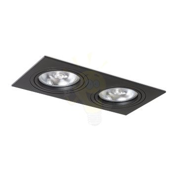 Kép PASADENA G53 SQ II  fekete  230V LED G53 2x15W
