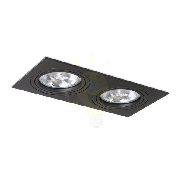 PASADENA G53 SQ II  fekete  230V LED G53 2x15W