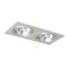 PASADENA G53 SQ II   szálcsiszolt alumínium 230V LED G53 2x15W
