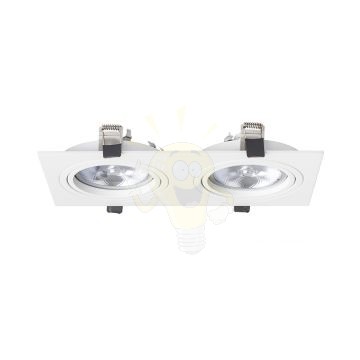 Kép PASADENA G53 SQ II  fehér  230V LED G53 2x15W