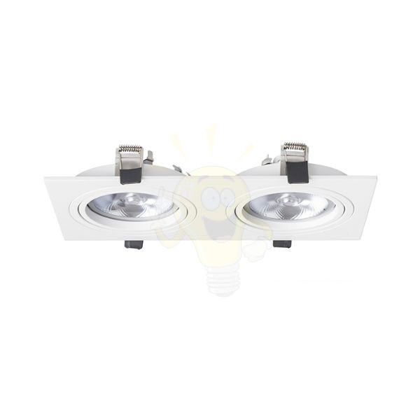 PASADENA G53 SQ II  fehér  230V LED G53 2x15W