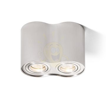 Kép MILANO II mennyezeti lámpa szálcsiszolt alumínium 230V GU10 2x35W