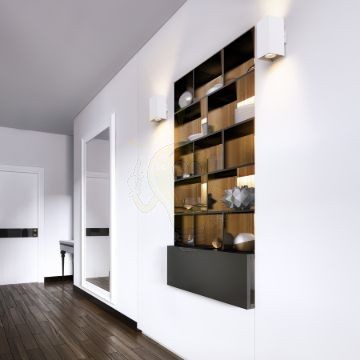 Kép AGATE II fali lámpa matt fehér  230V LED GU10 2x7W
