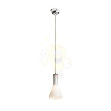 PULIRE CON függő lámpa  opál üveg/fa/króm 230V LED E14 6W