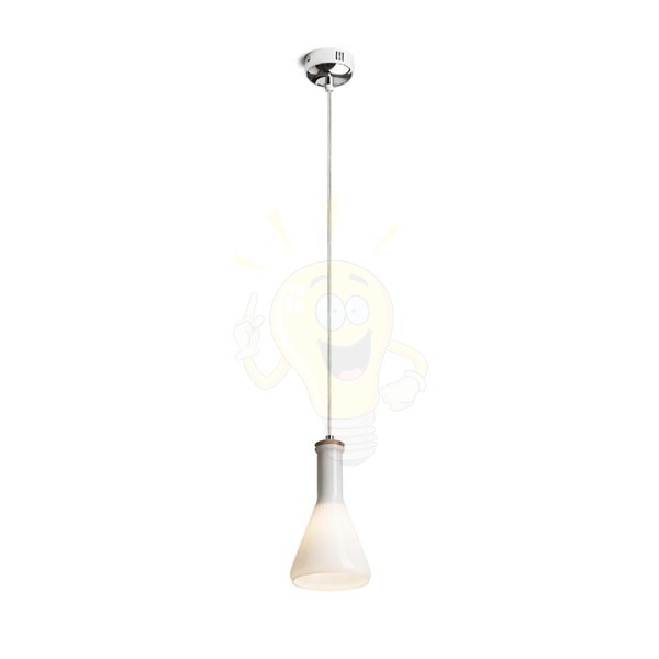 PULIRE CON függő lámpa  opál üveg/fa/króm 230V LED E14 6W
