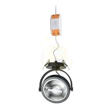 Kép KELLY LED DIMM félsüllyesztett fekete  230V LED 12W 24°  3000K