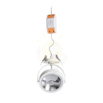 Kép KELLY LED DIMM félsüllyesztett fehér  230V LED 12W 24°  3000K
