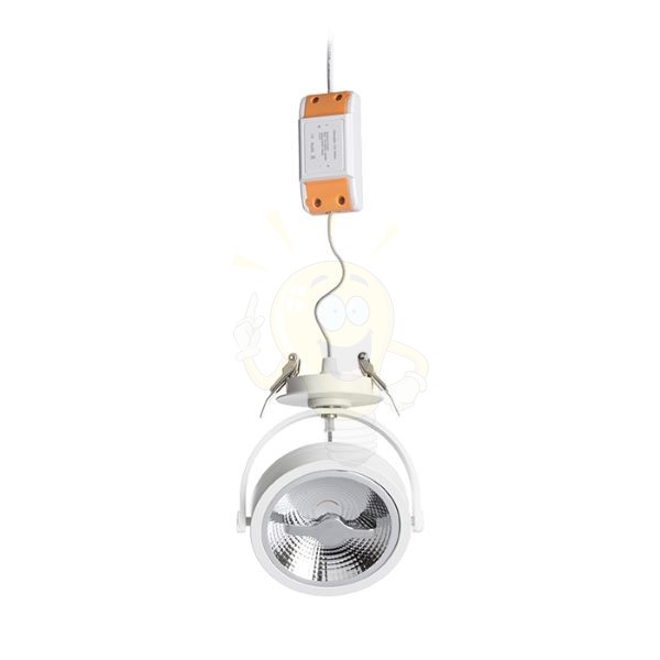 KELLY LED DIMM félsüllyesztett fehér  230V LED 12W 24°  3000K
