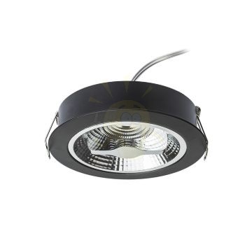 Kép KELLY LED DIMM süllyesztett lámpa fekete 230V LED 15W 45° 3000K