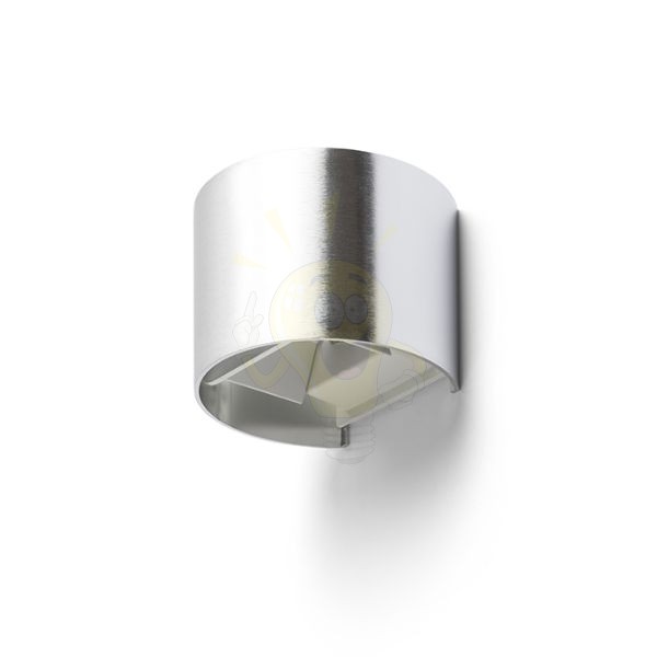 Kép TITO R fali lámpa szálcsiszolt alumínium 230V LED 6W IP54 3000K