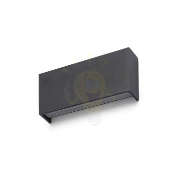 Kép TORINO fali lámpa fekete 230V LED 2x5W IP54 3000K