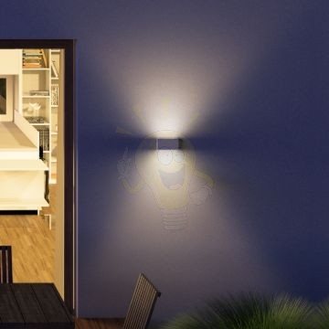 Kép TORINO fali lámpa fehér 230V LED 2x5W IP54 3000K