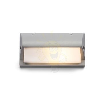 Kép MORA fali lámpa ezüstszürke  230V LED E27 15W IP54