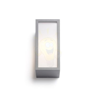 Kép DURANT fali lámpa ezüstszürke  230V LED E27 15W IP54