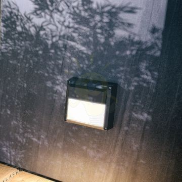 Kép DELTA 145 fali lámpa antracitszürke 230V GX53 9W IP54