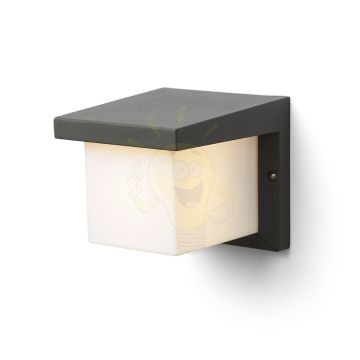 Kép HIDE SQ fali lámpa antracit  230V LED E27 15W IP44
