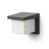 HIDE SQ fali lámpa antracit  230V LED E27 15W IP44