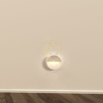 Kép AQILA R fali lámpa fehér 230V LED 6W IP54 3000K