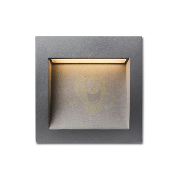 Kép GORDIQ M süllyesztett lámpa antracitszürke 230V LED 3W IP65 3000K