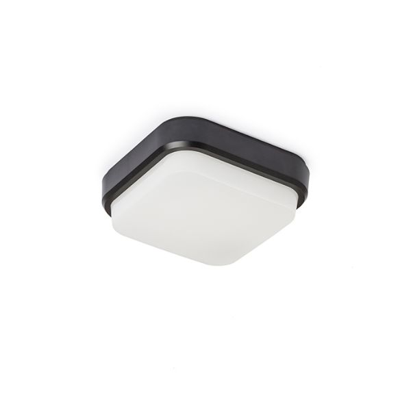 Kép TARIS SQ 17 felületre szerelhető fekete műanyag 230V LED 8W IP54  3000K