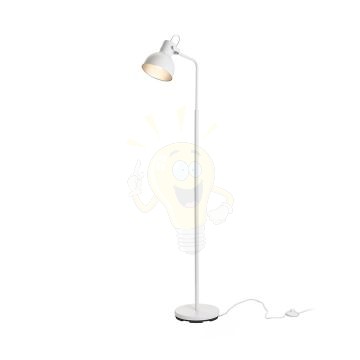 Kép ROSITA állólámpa fehér/ezüstszürke  230V LED E27 11W