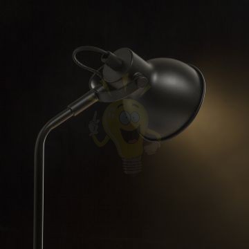 Kép ROSITA asztali lámpa fekete/aranysárga  230V LED GU10 9W