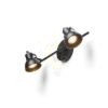 Kép ROSITA II fali lámpa fekete/aranysárga 230V LED GU10 2x9W