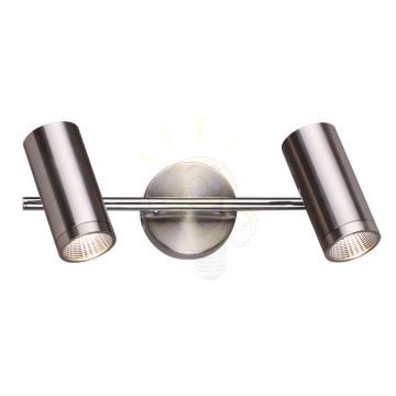 Kép BOGARD II fali lámpa  matt nikkel 230V LED 2x5W 40°  3000K