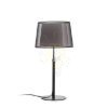 Kép ESPLANADE asztali lámpa átlátszó fekete/fehér króm 230V LED E27 15W
