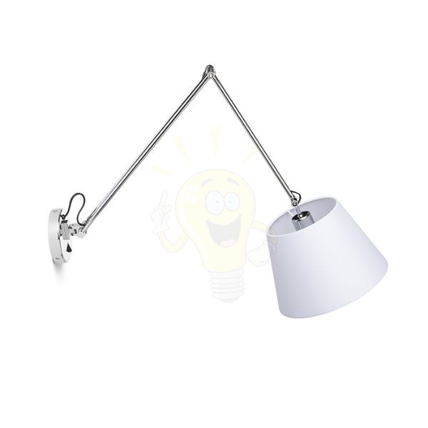 ASHLEY fali lámpa fehér króm 230V LED E27 15W