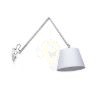 ASHLEY fali lámpa fehér króm 230V LED E27 15W