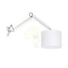 MADISON W fali lámpa fehér króm 230V LED E27 15W