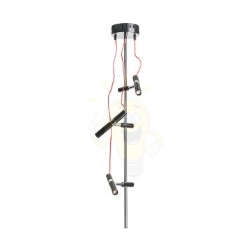 VIPER III mennyezeti lámpa fekete króm 230V LED 3x3W 60°  3000K