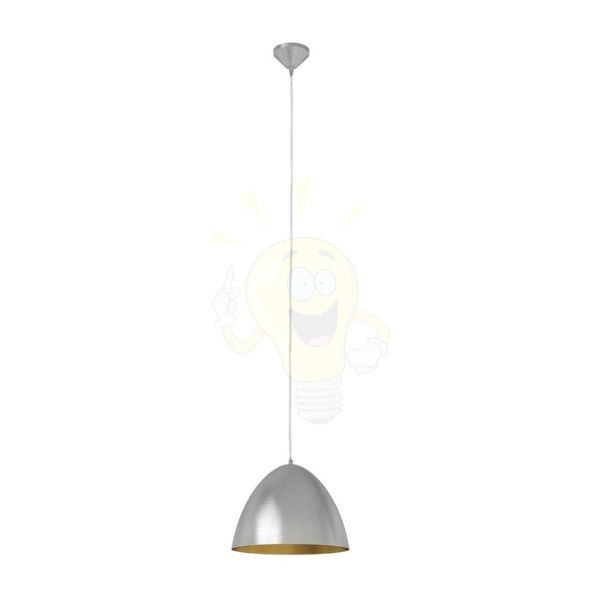 Kép MERYLYN 34 függő lámpa csiszolt alumínium/arany lakk 230V E27 28W