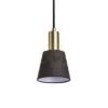 ICAR függő lámpa fekete/aranysárga  230V LED E27 11W
