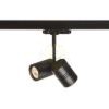 BEEBA II háromfázisú áramkörös sínre fekete  230V LED GU10 2x8W