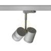 BEEBA II háromfázisú áramkörös sínre ezüstszürke  230V LED GU10 2x8W