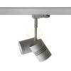 Kép BEEBA II háromfázisú áramkörös sínre ezüstszürke  230V LED GU10 2x8W