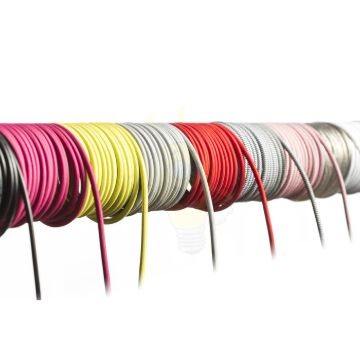Kép FIT 3x0,75 1fm textil kábel piros  