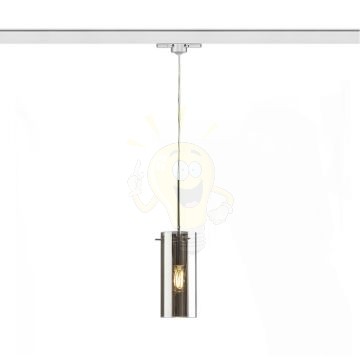 Kép SANSSOUCI háromfázisú áramkörös sínre  krómozott üveg 230V LED E27 15W