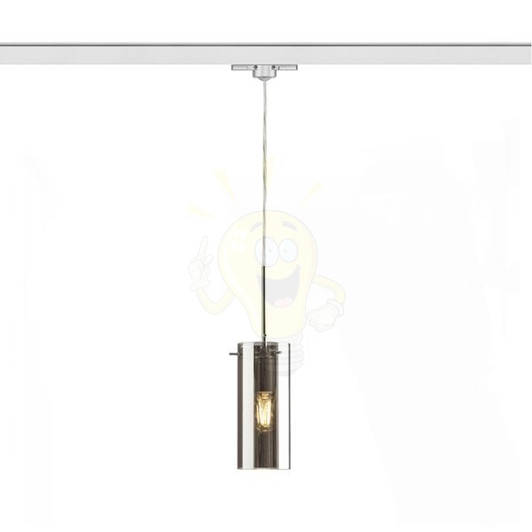 SANSSOUCI háromfázisú áramkörös sínre  krómozott üveg 230V LED E27 15W