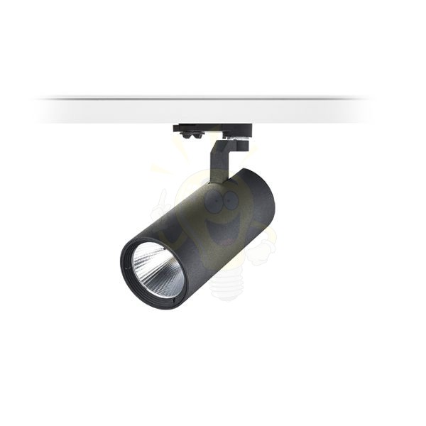 FANGIO három áramkörös sínre fekete  230V LED 25W 36°  3000K