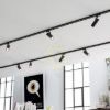 FANGIO három áramkörös sínre fekete  230V LED 25W 36°  3000K