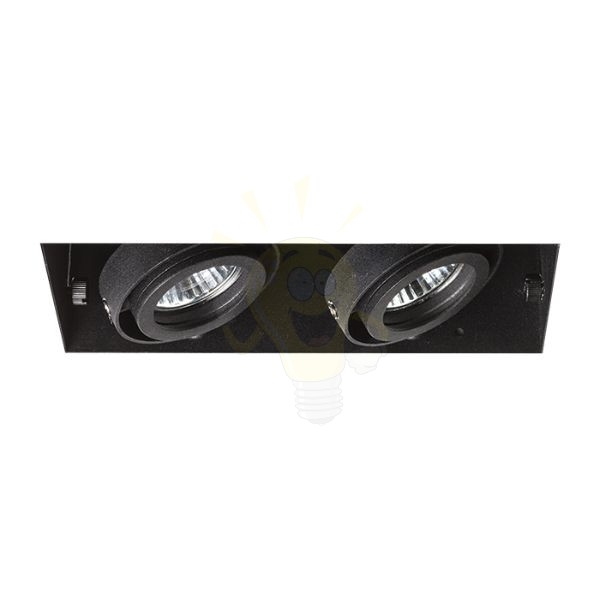 ELECTRA II  fekete  230V GU10 2x50W